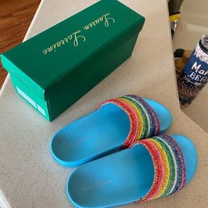 Lauren Lorraine rainbow Sandals